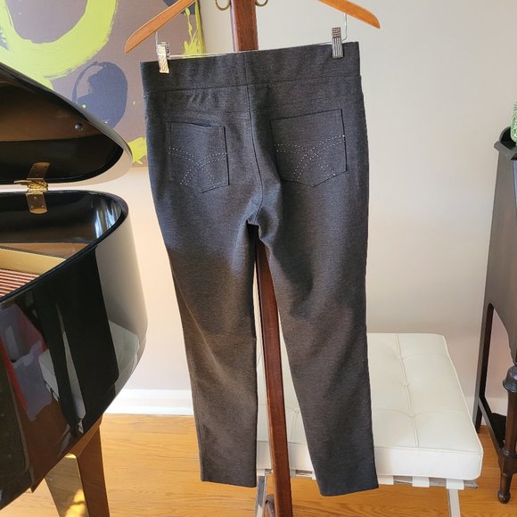Joseph Ribkoff Grey Elastic Waist Pants US 10 - Picture 6 of 10